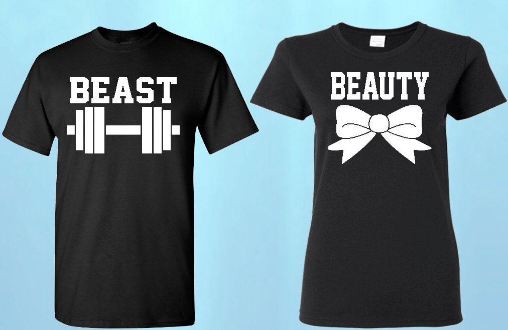 couple shirts beauty and beast