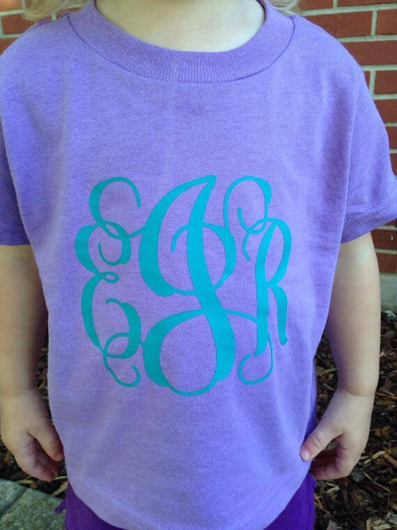 Toddler Custom Monogram T Shirt