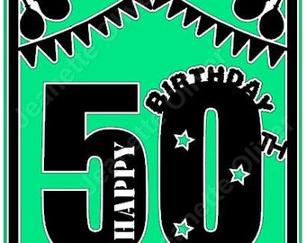 Download 50th birthday svg | Etsy