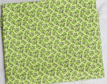 Green Cotton Fabric by the yard