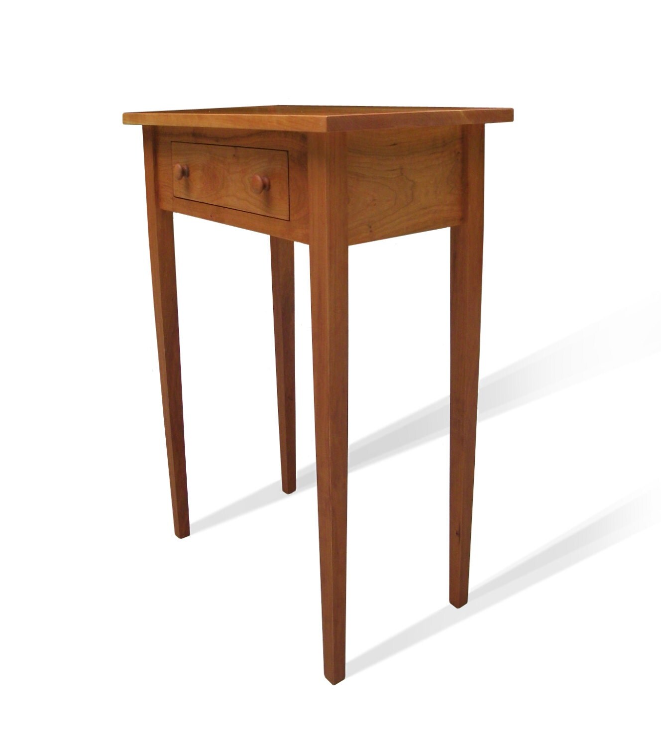 Solid Cherry Shaker End Table with Drawer by OneEyedCherry on Etsy