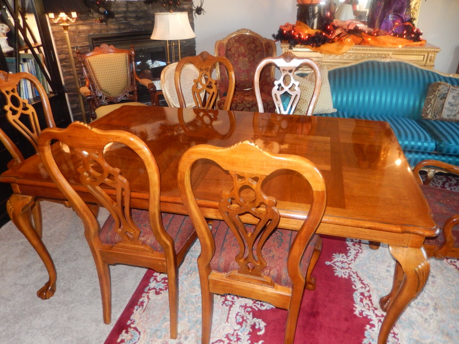 thomasville chippendale dining room set