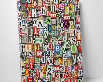 Newspaper Clippings. Gallery Wrapped Canvas Print