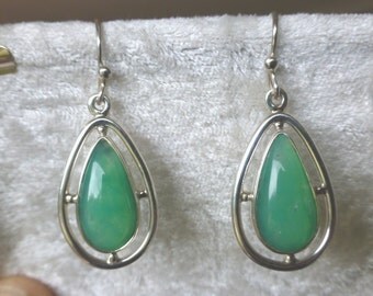 NATURAL AUSTRALIAN CHRYSOPRASE Earrings