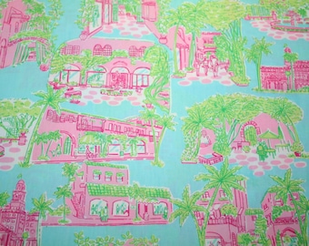 rare** 18"x18" palm beach toile lilly pulitzer fabric from rare** 18"x18" palm beach toile lilly pulitzer fabric from