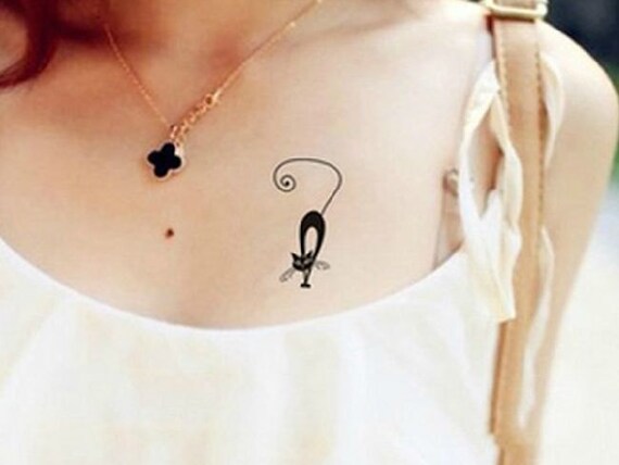 5 small tattoo in a set black cat temporary tattoos in bulk 5 small tattoo in a set black cat temporary tattoos in bulk