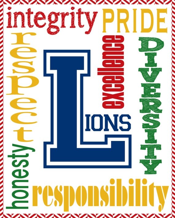 Items similar to School Pride 8x10 Sign Printed and Mounted on Etsy