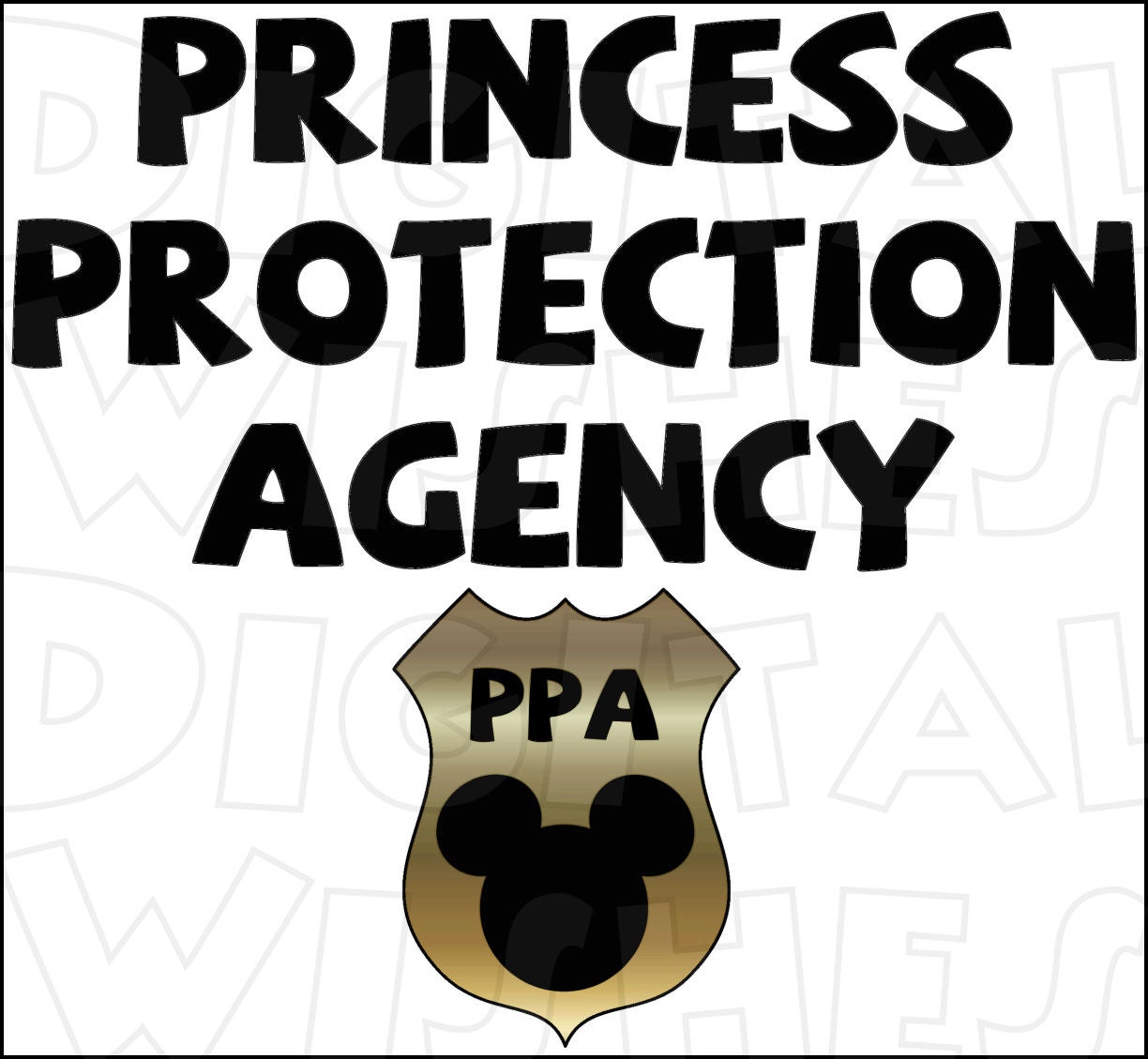 Download Princess Protection Agency with Mickey Mouse badge Digital