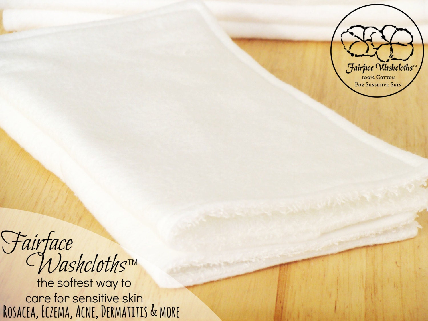 Best Washcloths for face and body Set of 2 Soft side and