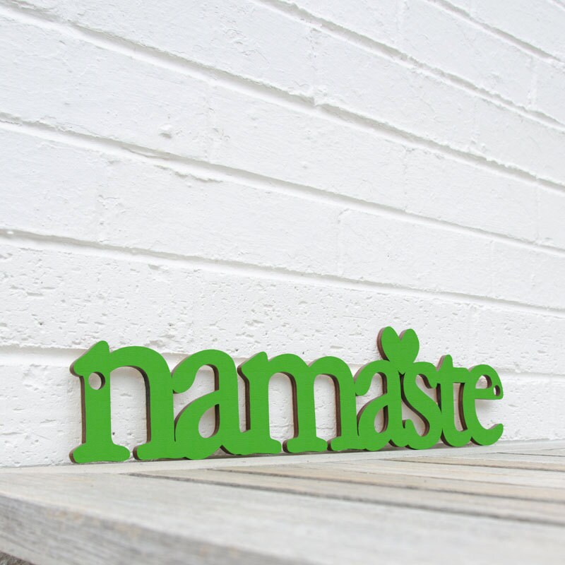 Namaste Wood Sign Yoga Wood Sign Meditation Sign Spiritual