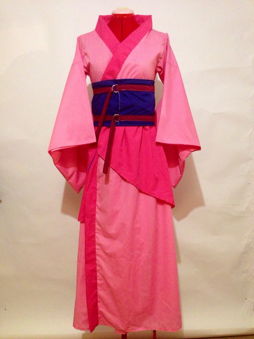 Mulan Inspired Kimono Dress in Pink