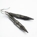 Remembering - Vintage Pen Nibs - Intricate Bronze on Steel Earrings Jewelry