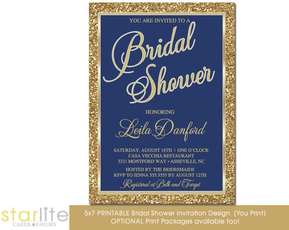 Navy Bridal Shower Invitations 3