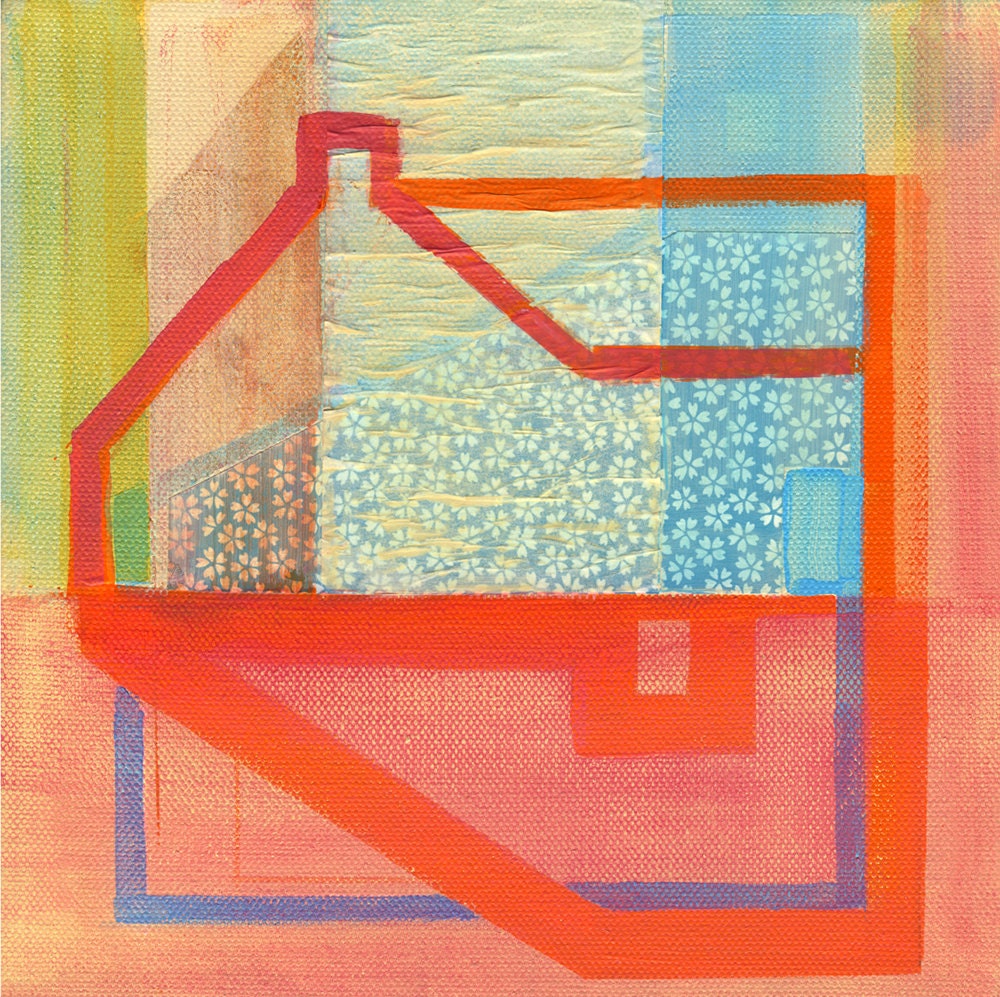 Square Abstract Art Print Contemporary Art Abstract