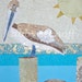 ACEO Print Bird Art Collage Pelican Resting