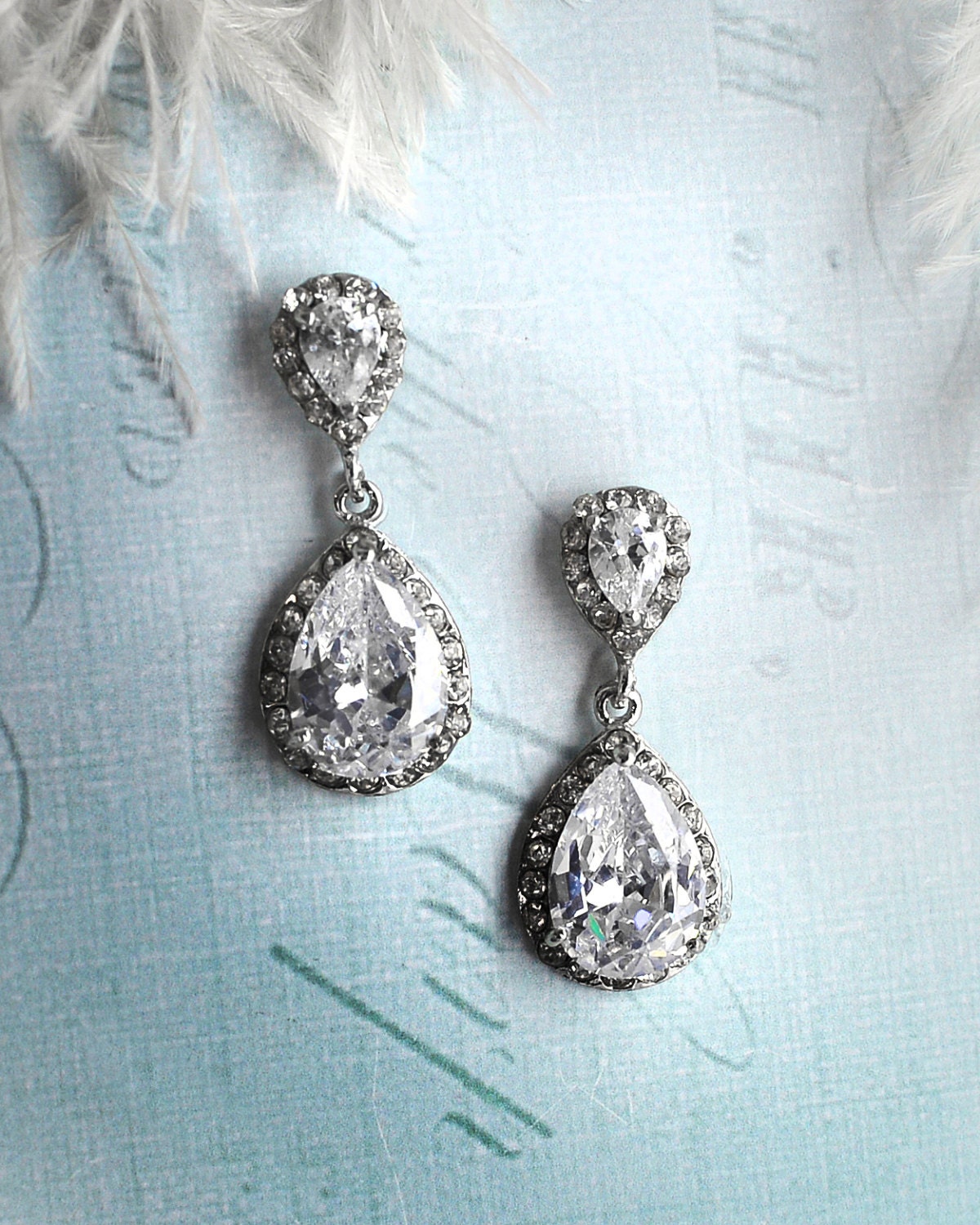 Vintage wedding earrings 1920s earrings Vintage bridal