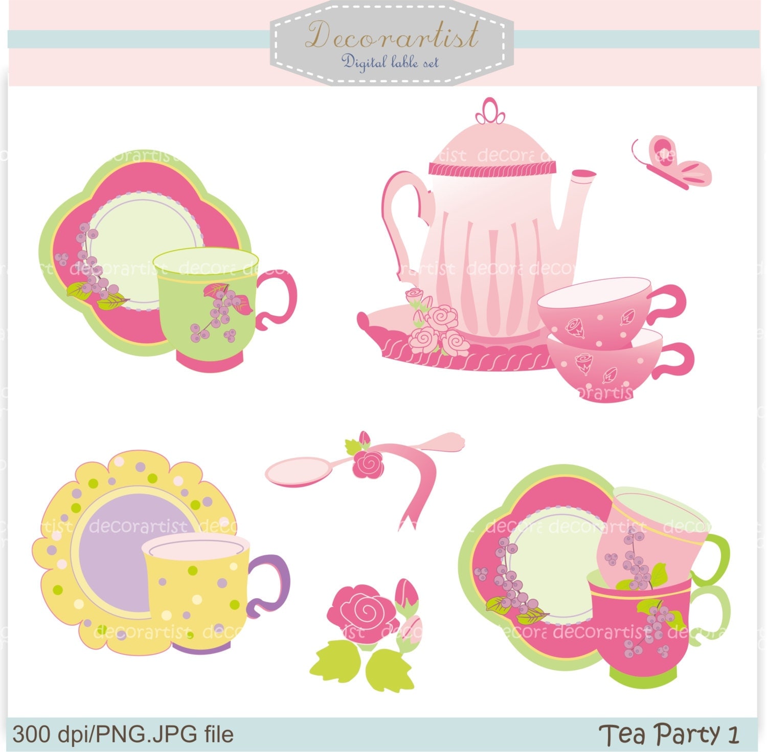 spring tea clipart - photo #40