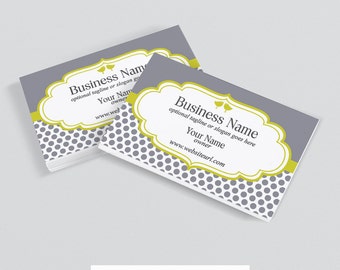 SALE 30% OFF Business Card Designs - Printable Business Card Design - Premade - Birds 15b
