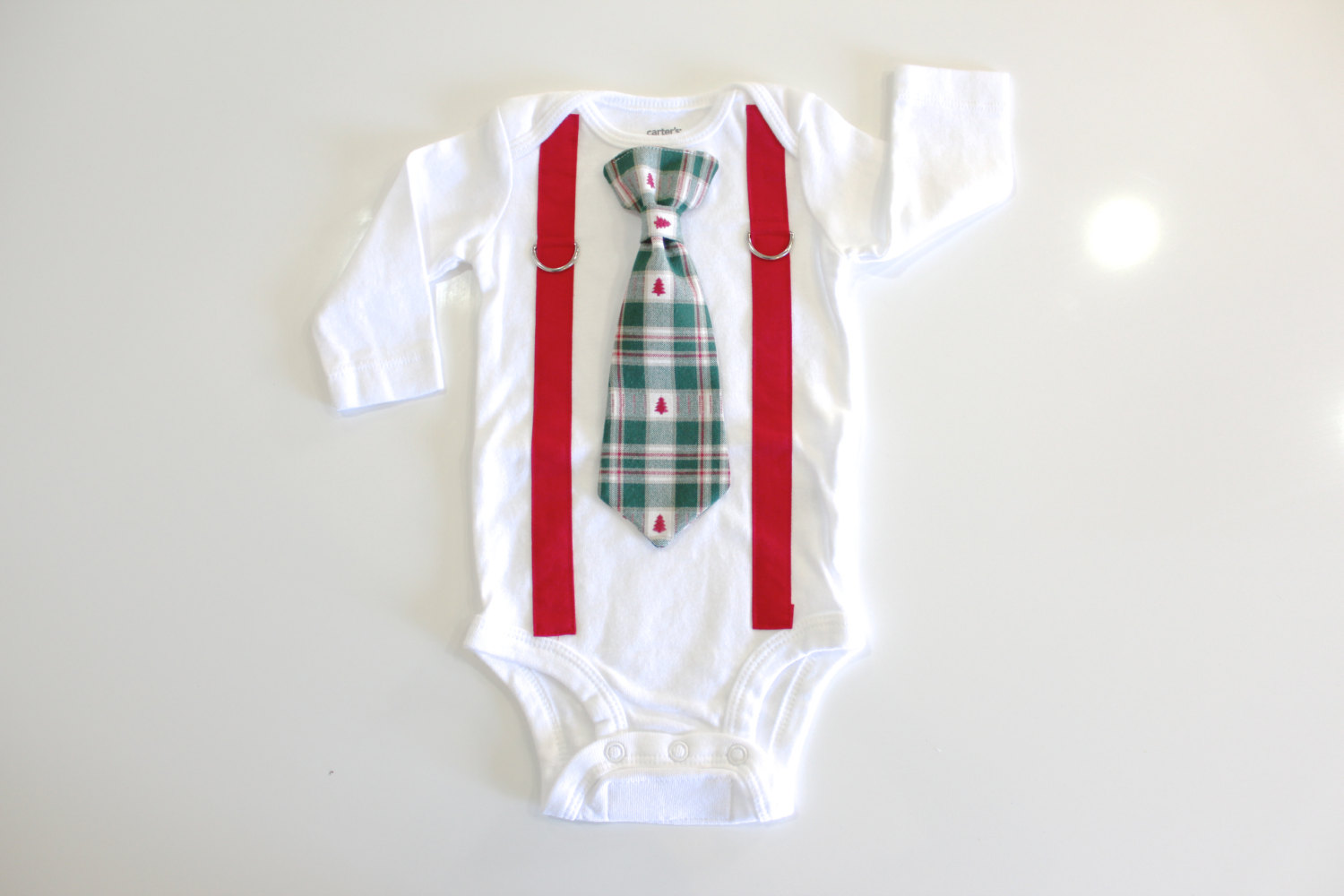 Christmas Outfit for Baby Boy. Newborn First Christmas. Infant