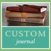 RESERVED for Randi: Custom black leather journal with fuchsia thread and vintage maps