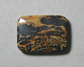 PAINTING JASPER cabochon rectangle 22X30mm designer cab