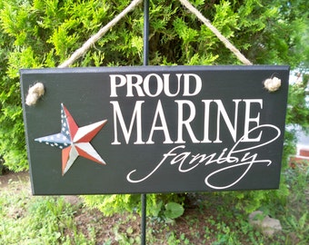 Marine Corps, us marines, military sign, Proud Marine Family, sign, family sign,