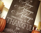 Always Thankful Chalkboard Printable (Instant Download) Il_170x135