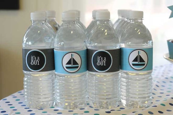 Oh Boy Baby Shower PRINTABLE Drink Labels (INSTANT DOWNLOAD) by Love The Day Il_570xn