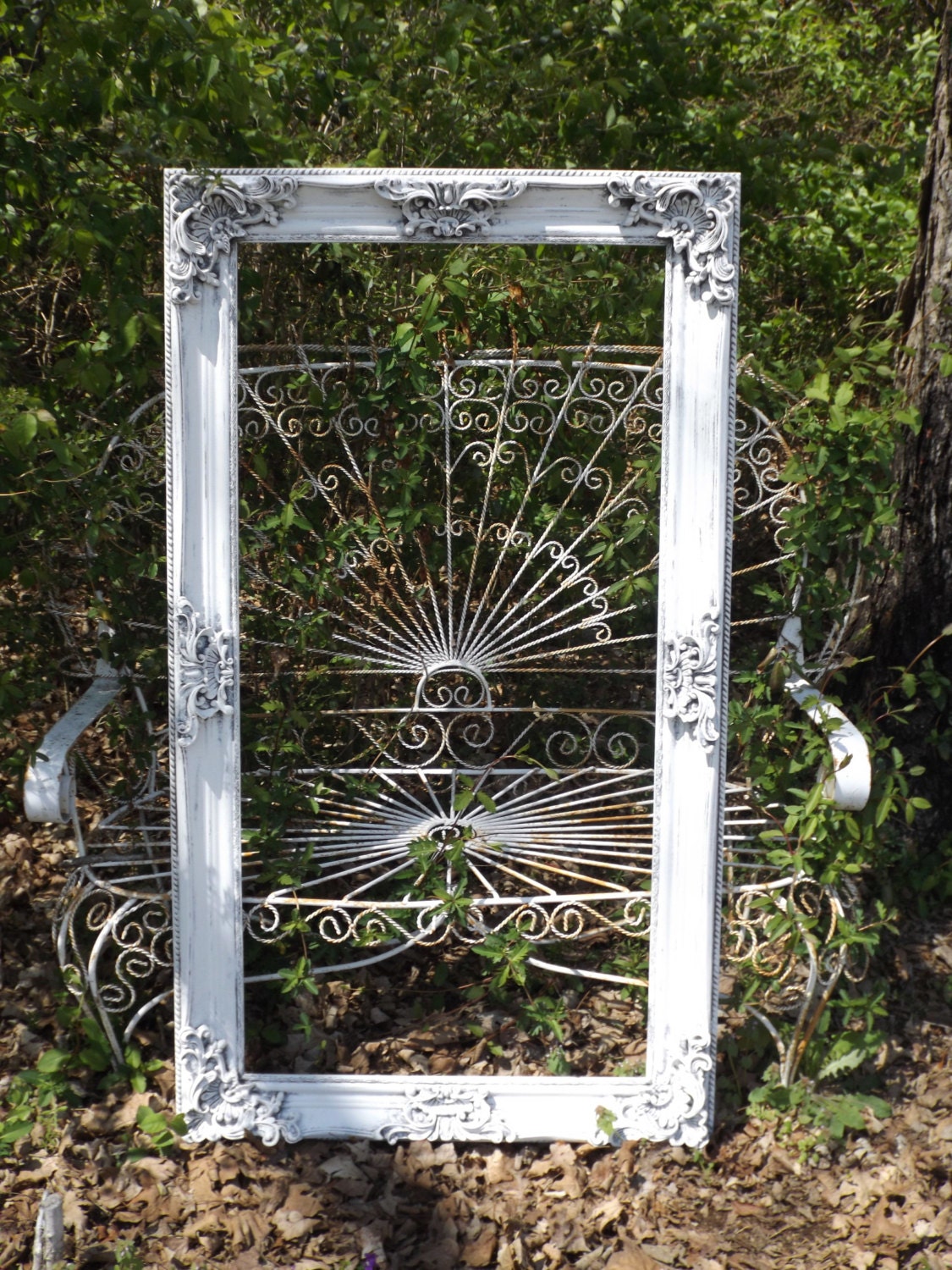 Ornate Mirror Large LEANING Leaner or Wall Shabby Chic