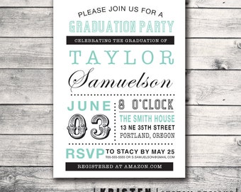 Graduation Party Invitation Admission Movie by KristenMcGillivray