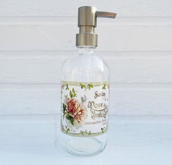 X Large Soap Dispenser French Country Cottage by lovesoldstuff