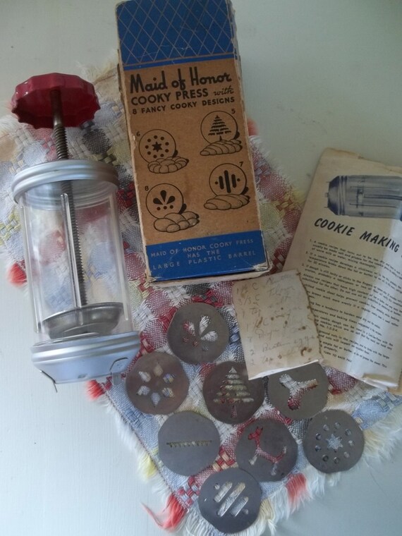 ViNtAgE Forties Maid Of Honor Cookie Press/Sears Roebuck