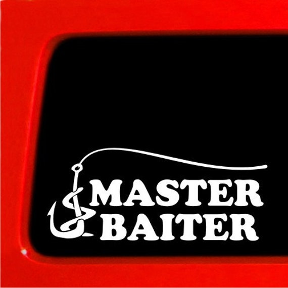 Download Master Baiter truck funny stickers car decal bumper Funny