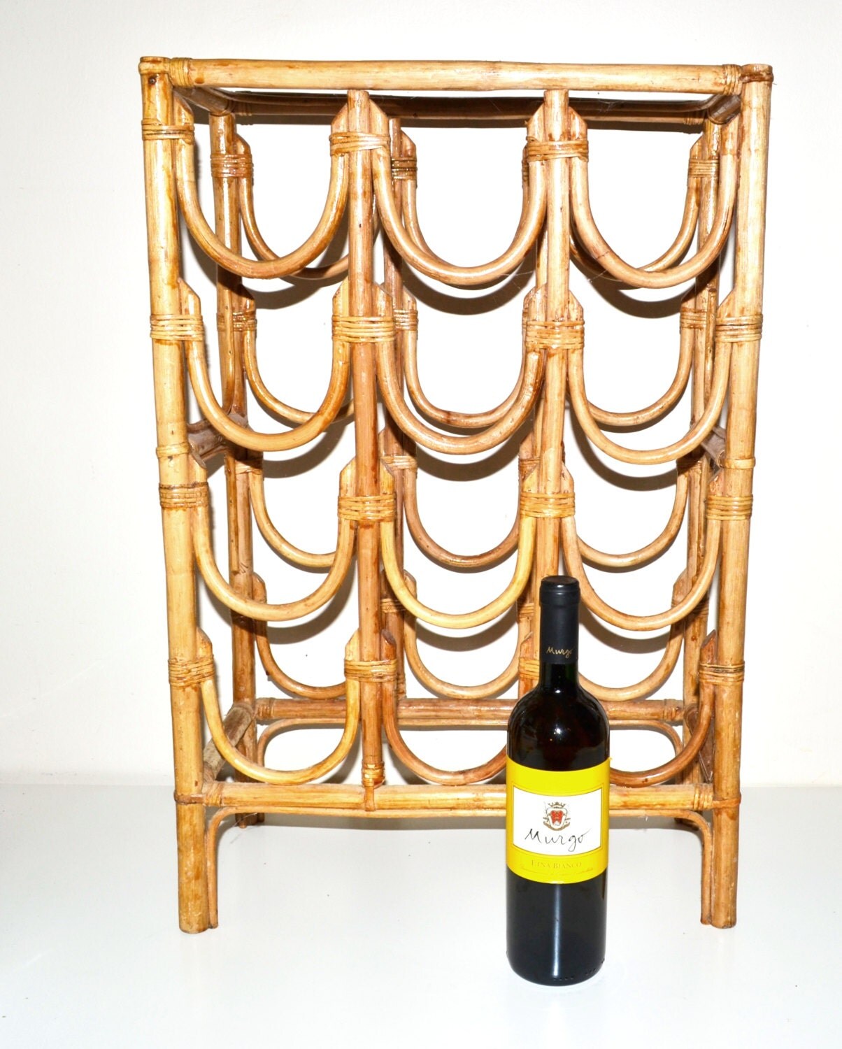 Rattan Wine Rack Wicker Wine Rack Rattan Storage Shelf Wine