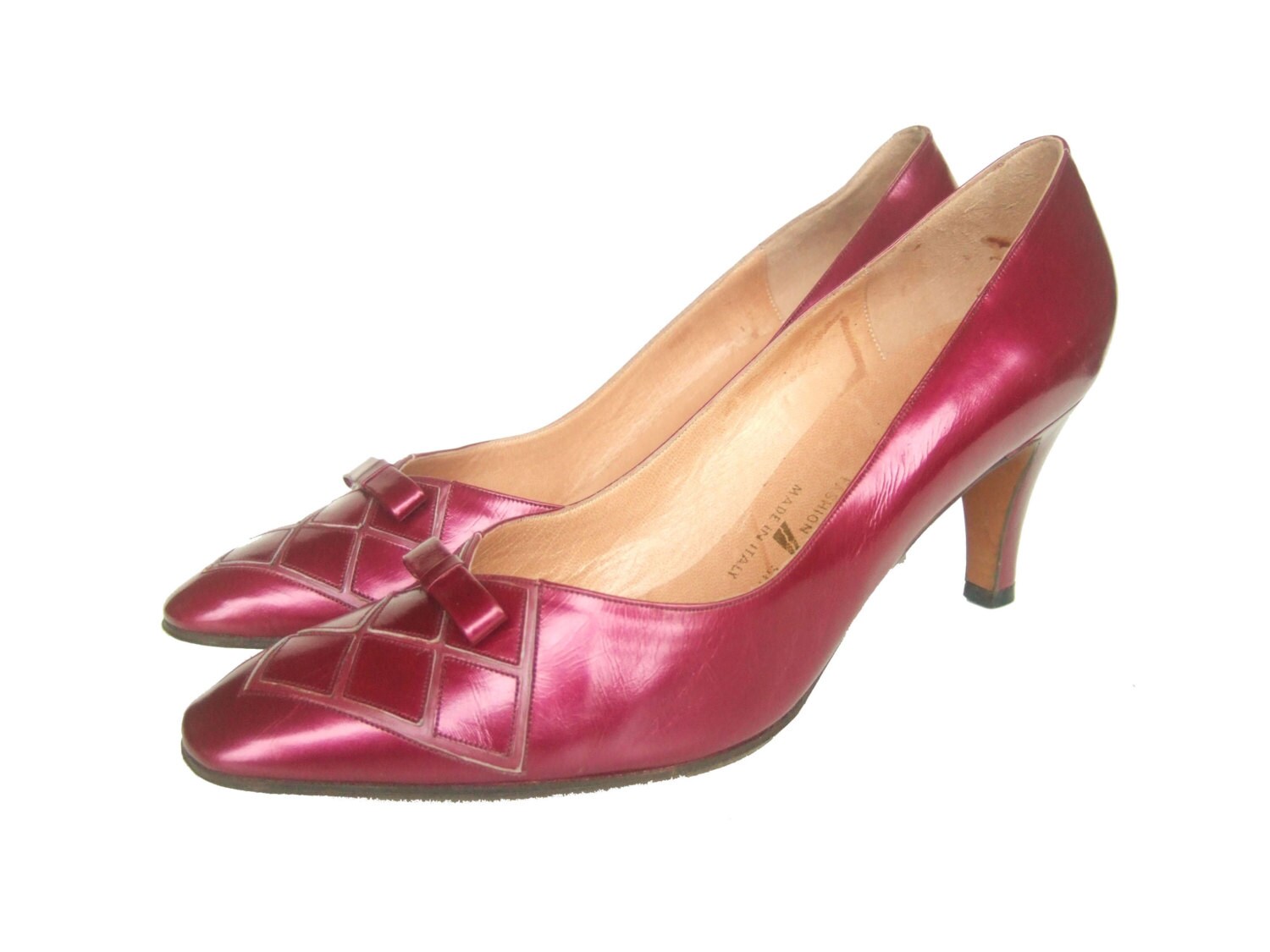UK 3.5 Vintage unworn 1960s shoes in metallic by StellaRoseVintage