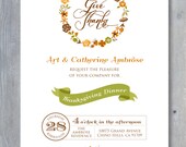 THANKSGIVING Invitation - Printable file. Print or email your own. Il_170x135