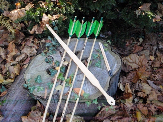 Atlatl thrower and dart set Bamboo and Hickory by WarpathArchery