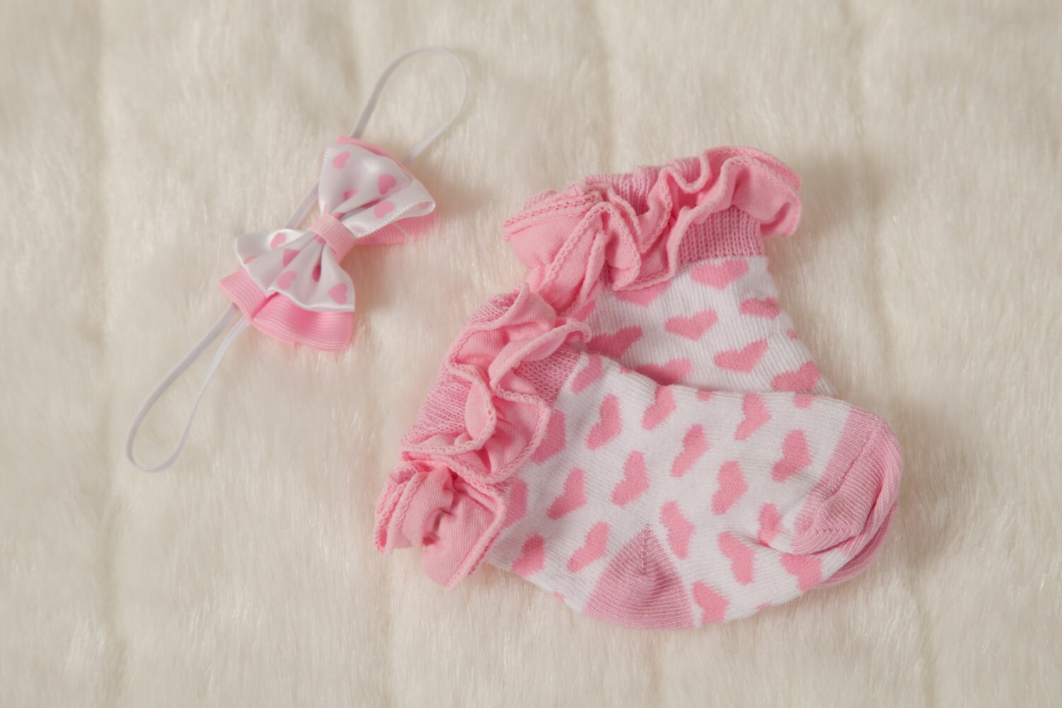 Infant Socks with Matching Headband Baby Girl Socks with