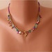 Mother's Day Gift - Unique Necklace - Glass Beads and Goldplated Items
