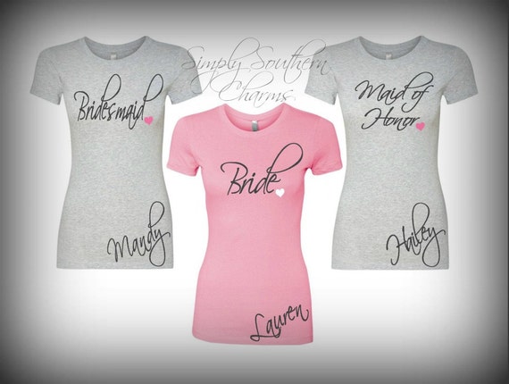 etsy bridesmaid shirts