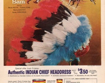 1963 Indian Chief Headdress made by Cherokee on the Qualla Reservation ...