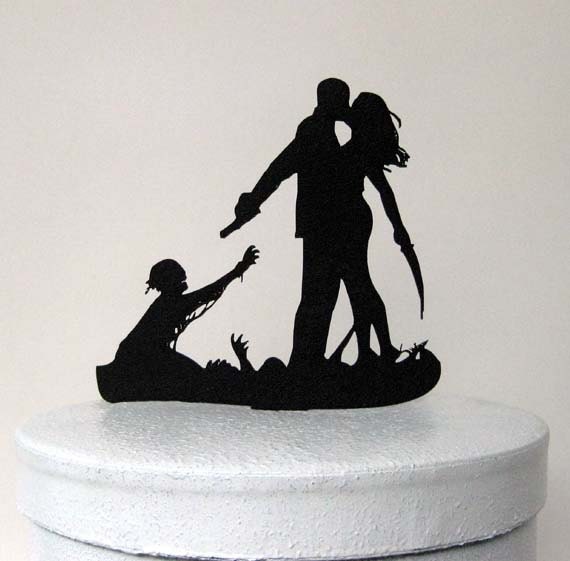 Wedding Cake Topper Halloween Wedding Cake Topper