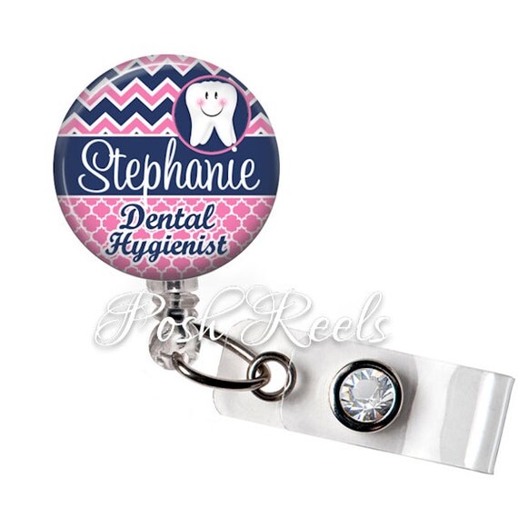 Badge Reel Personalized Dental Hygienist Badge Reel ID