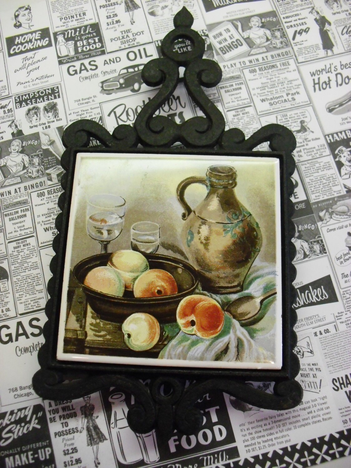 Vintage Wrought Iron Hot Plate