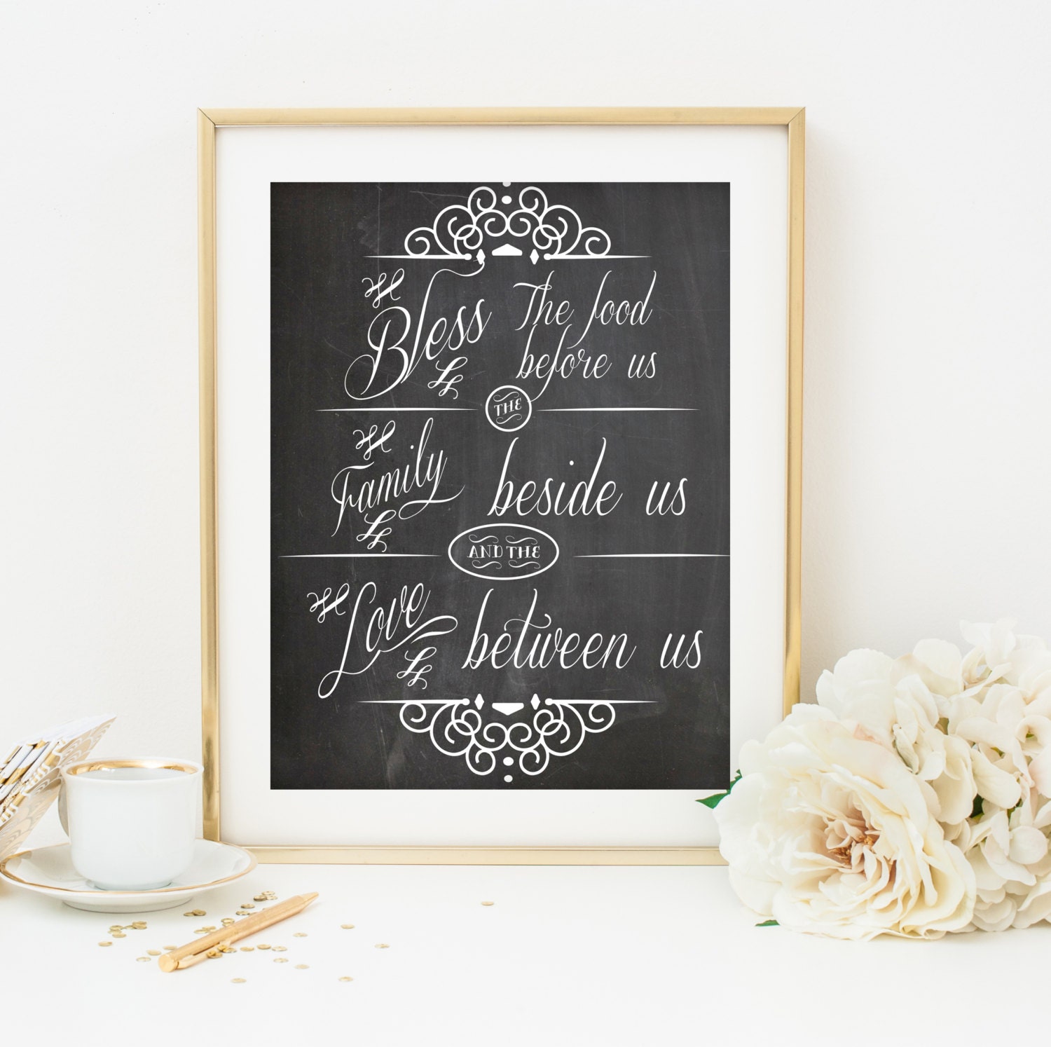 kitchen printable bible verse art chalkboard by designsbybiancab