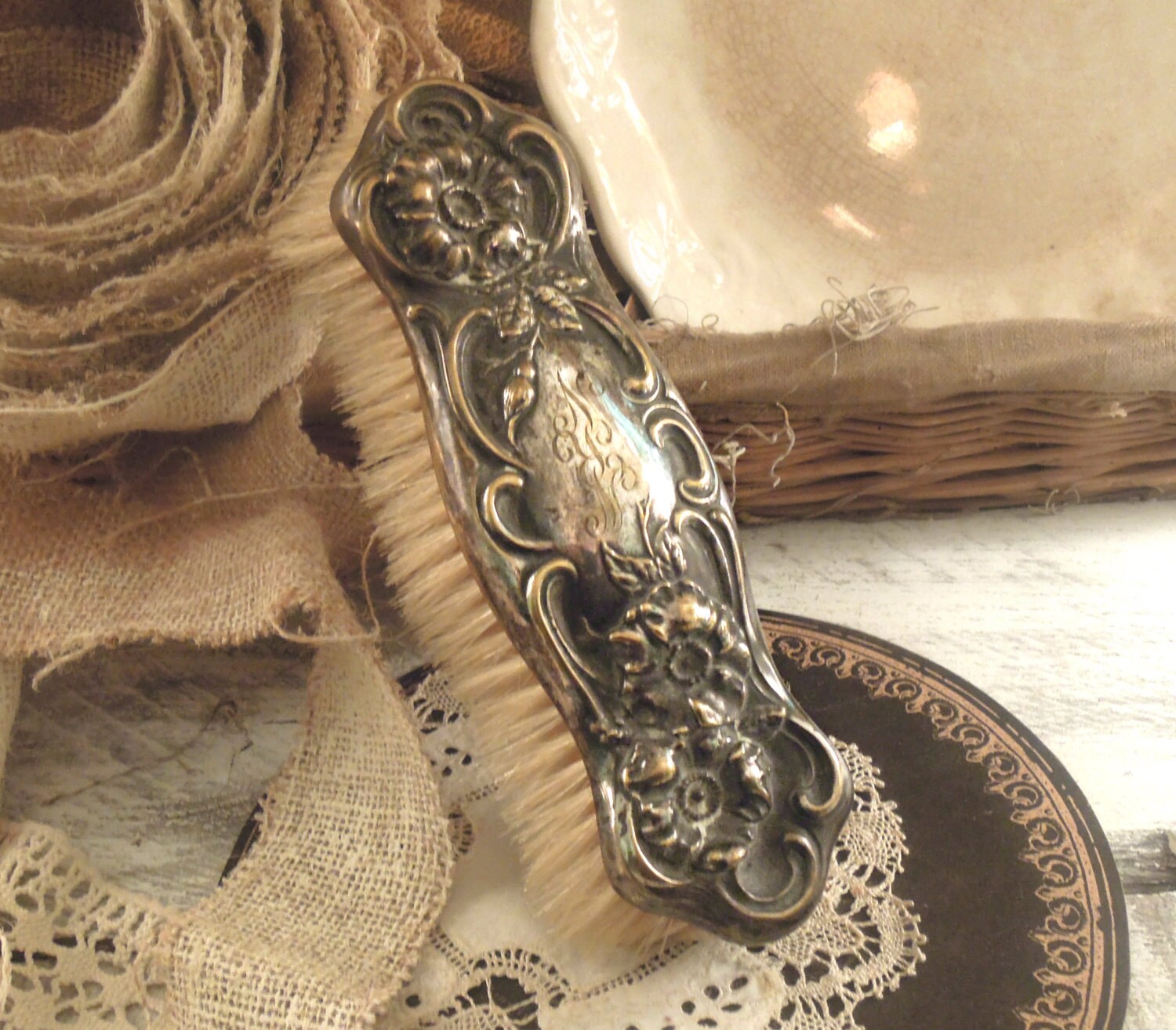 Vintage / Antique Boot Brush / Clothes Brush Haute Juice