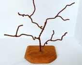 Wire Tree Organizer UpCycled Wire Tree Hair Accessory Organizer Table Top Jewelry Organizer Key Hanger One of A Kind Recycled