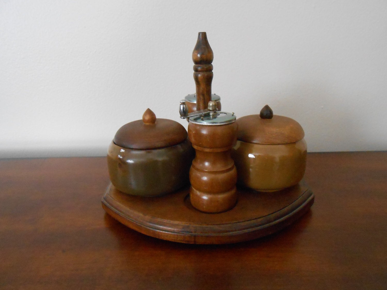 Wooden Condiment Buffet Serving Tray Haute Juice