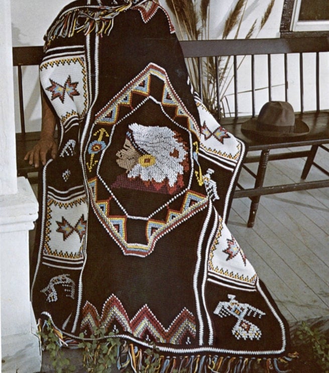 American Indian Crochet Blanket Pattern