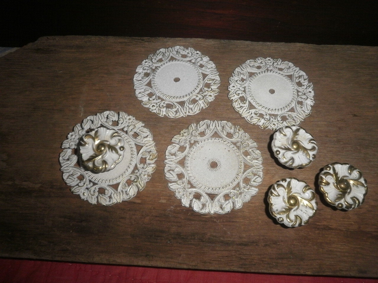 Shabby Chic Distressed French Provincial Drawer Pulls Allison
